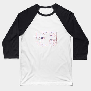 Fibonacci spiral Baseball T-Shirt